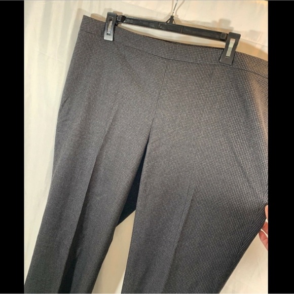 NWT BOSS side-zip Tulea stretch wool houndstooth trouser pant Size 12 - Picture 6 of 9
